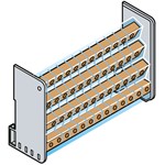 Distributie-klemmenblok ABB Componenten MODULAR TERMINAL BOX 125A